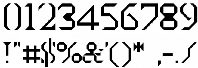 BDTimesNewDigital Font OTHER CHARS