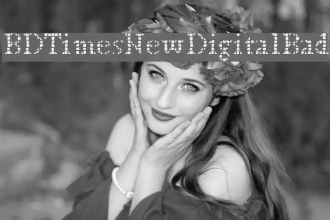 BDTimesNewDigitalBad Font examples