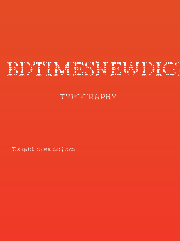 BDTimesNewDigitalBad Poster