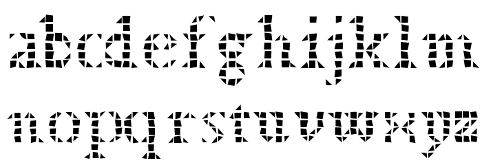 BDTimesNewDigitalBad フォント 小文字