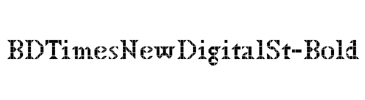 BDTimesNewDigitalSt-Bold  フリーフォントのダウンロード