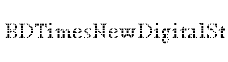 BDTimesNewDigitalSt  font caratteri gratis