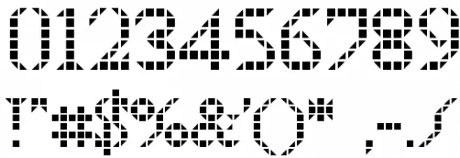 BDTimesNewDigitalSt Font OTHER CHARS