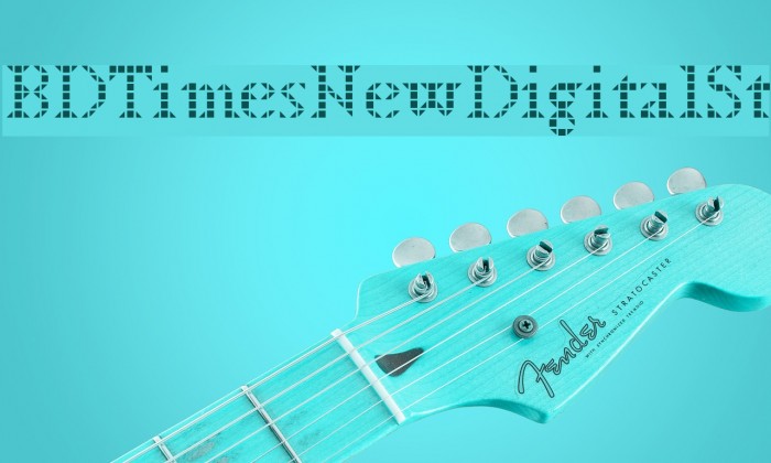 BDTimesNewDigitalSt Font examples