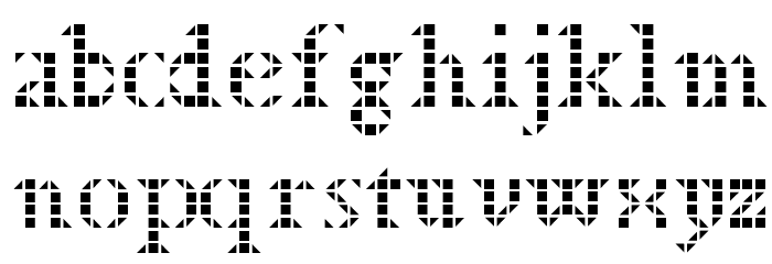 BDTimesNewDigitalSt Font LOWERCASE