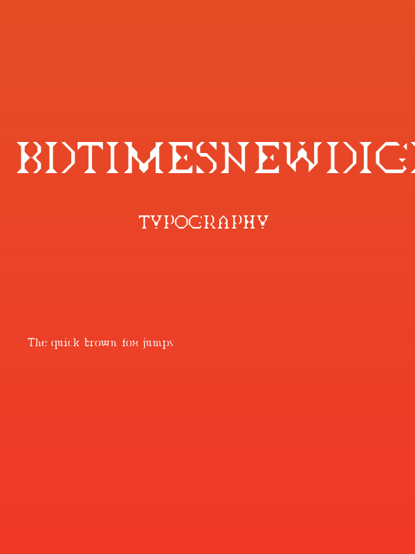 BDTimesNewDigital Poster