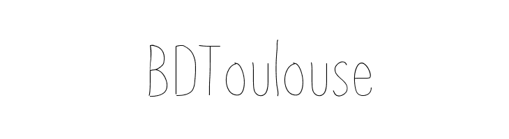 BDToulouse  Frei Schriftart Herunterladen