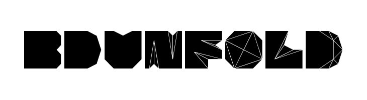 BDUnfold Schriftart