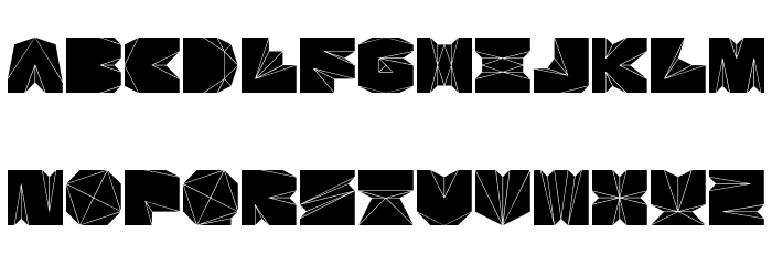 BDUnfold Font LOWERCASE