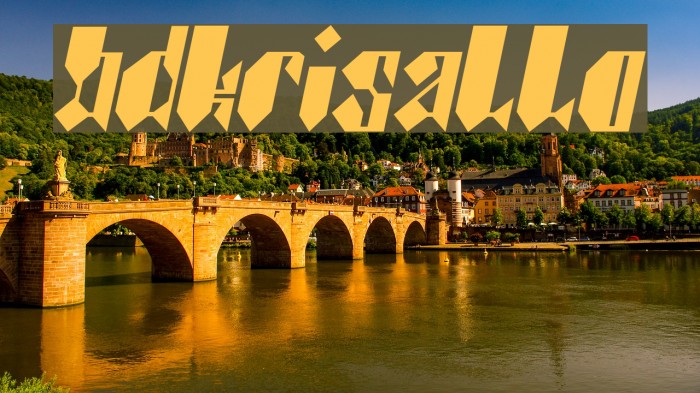 BDkristallo Font examples