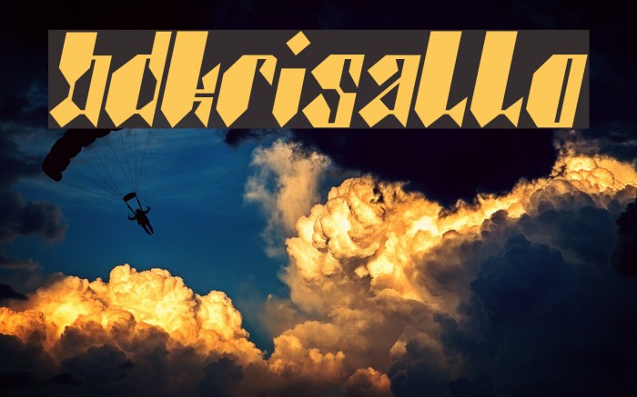 BDkristallo Font examples