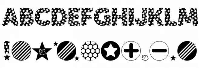 BE A STAR Font OTHER CHARS