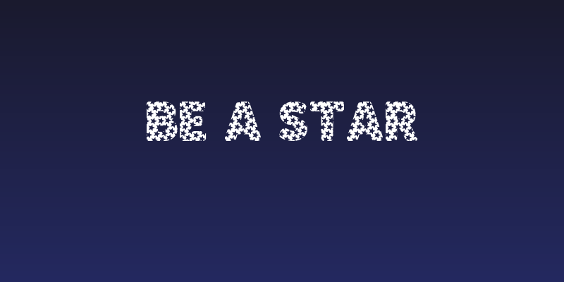 BE A STAR Social Header
