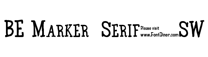 BE Marker  Serif_SW  font caratteri gratis