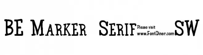 BE Marker  Serif_SW  Descarca Fonturi Gratis