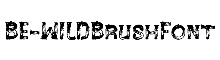 BE-WILD Brush Font  les polices de caractères gratuit tlcharger