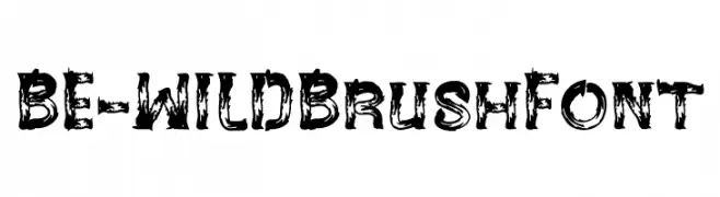 BE-WILD Brush Font  Free Fonts Download