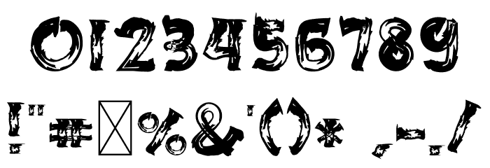 BE-WILD Brush Font Font OTHER CHARS
