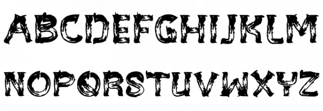 BE-WILD Brush Font फ़ॉन्ट लोअरकेस
