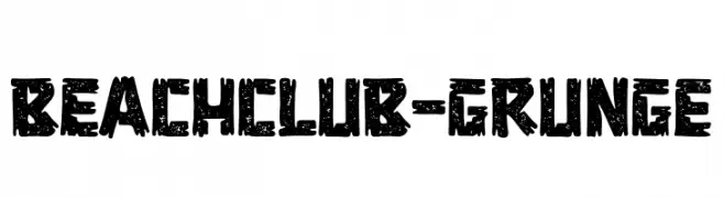 BEACHCLUB-Grunge  Frei Schriftart Herunterladen