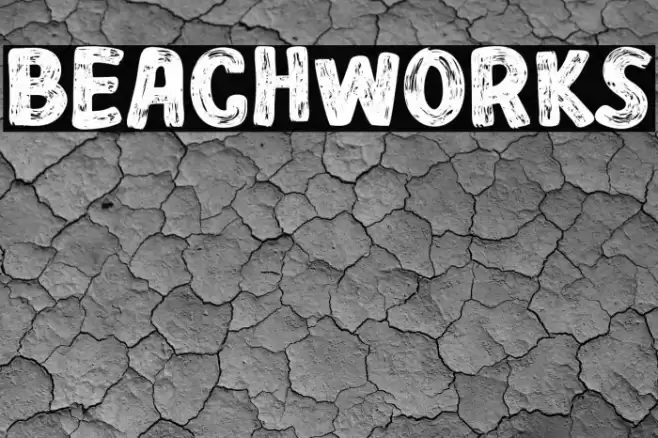 BEACHWORKS Font examples