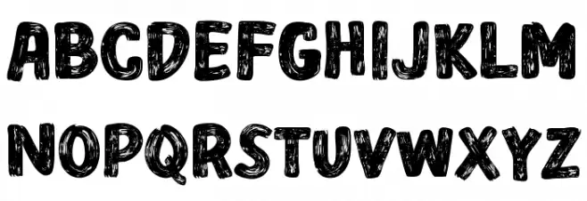 BEACHWORKS Schriftart Kleinbuchstaben
