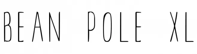 BEAN POLE XL  Fuentes Gratis Descargar
