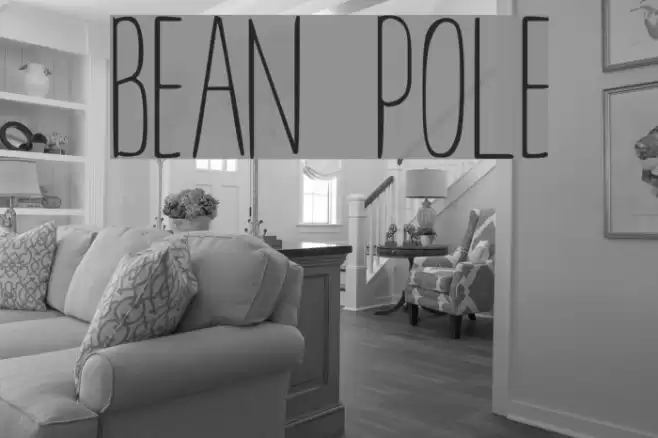 BEAN POLE Font examples