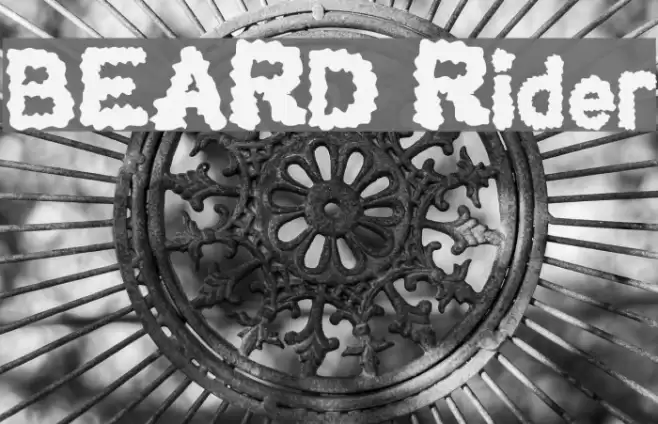 BEARD Rider Font examples