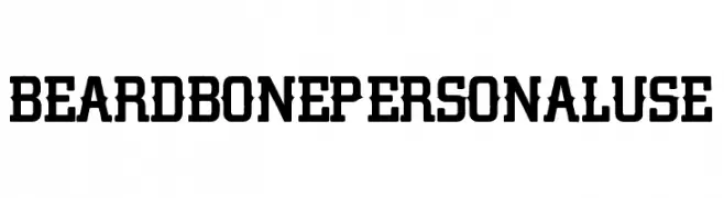 BEARDBONE PERSONAL USE   Free Fonts Download