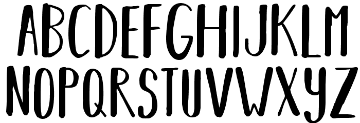 BEARHUGSBYRATTICSASSIN-Regular Font LOWERCASE