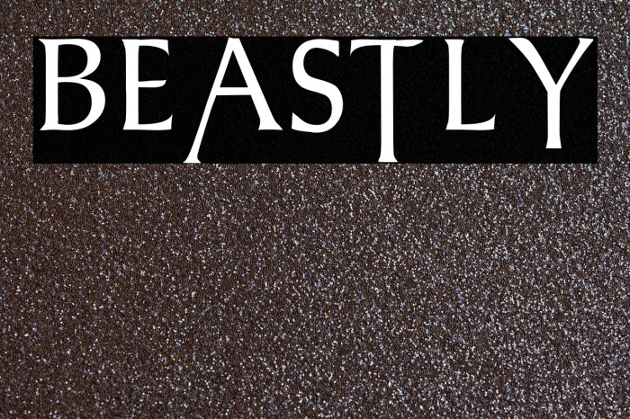 BEASTLY Font examples