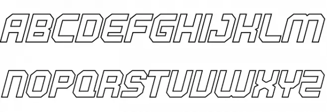 BEAT TECH Line फ़ॉन्ट लोअरकेस