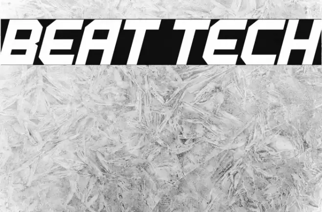 BEAT TECH Font examples