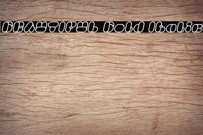 BEAUTIFUL Bold Italic Example 3