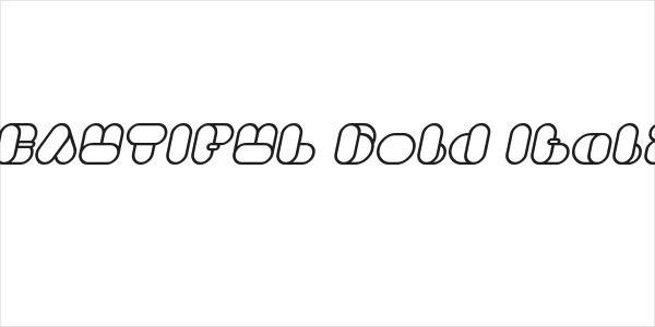 BEAUTIFUL Bold Italic Logo