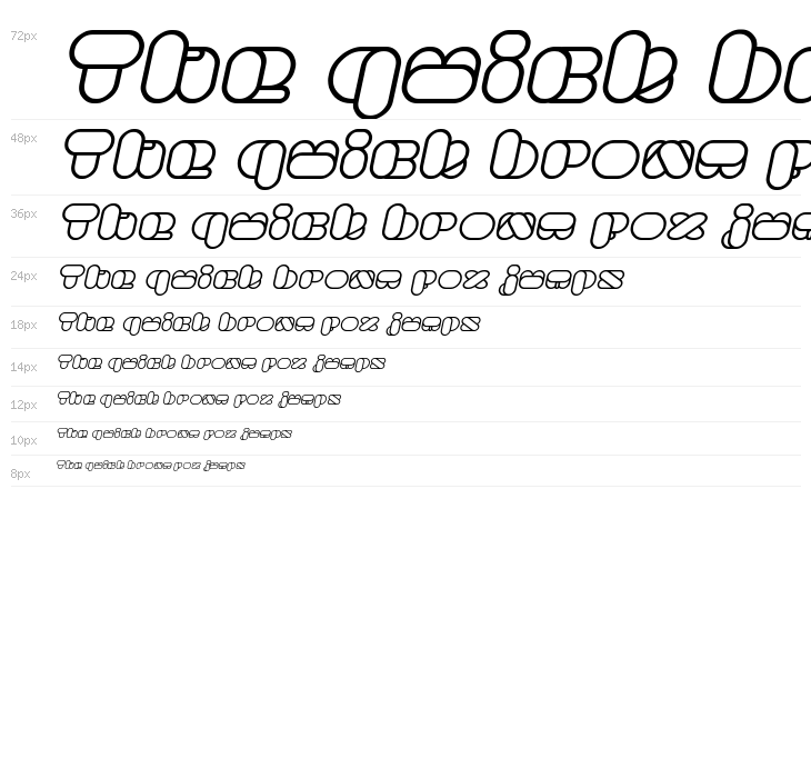 BEAUTIFUL Bold Italic Waterfall