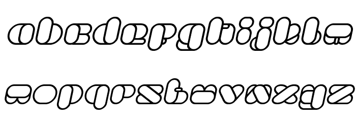 BEAUTIFUL Bold Italic Font LOWERCASE