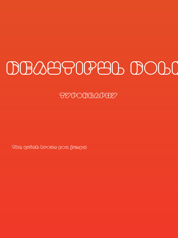 BEAUTIFUL Bold Poster