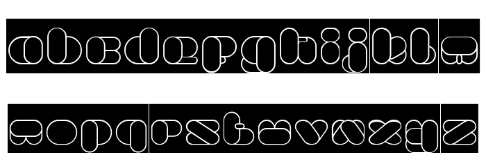 BEAUTIFUL-Inverse Font LOWERCASE