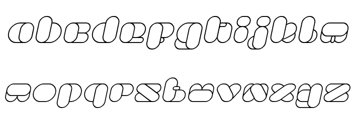 BEAUTIFUL Italic Font LOWERCASE