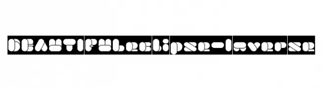 BEAUTIFUL eclipse-Inverse  les polices de caractères gratuit tlcharger