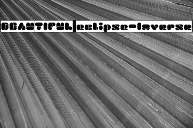 BEAUTIFUL eclipse-Inverse Font examples