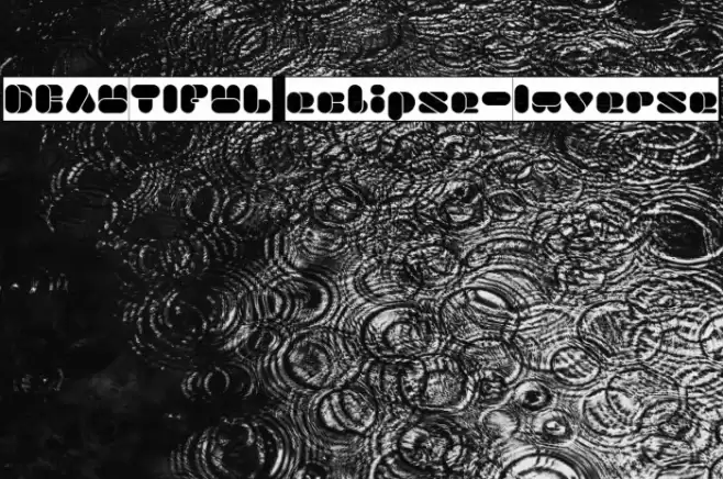 BEAUTIFUL eclipse-Inverse Font examples