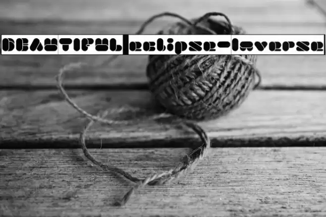 BEAUTIFUL eclipse-Inverse Font examples