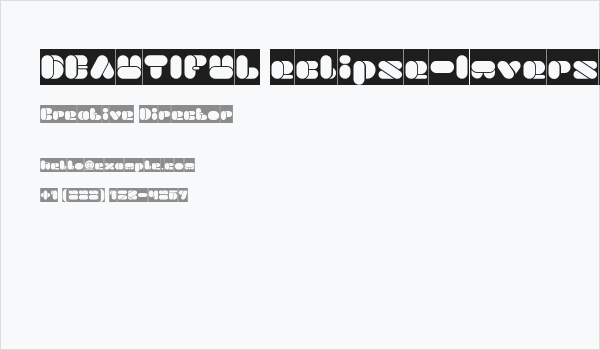 BEAUTIFUL eclipse-Inverse Business Card