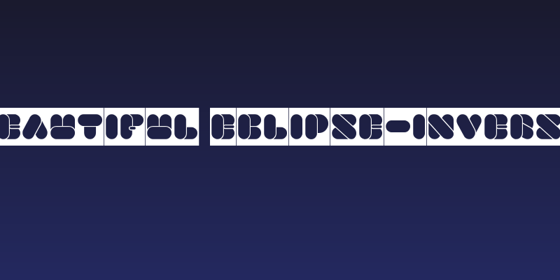 BEAUTIFUL eclipse-Inverse Social Header
