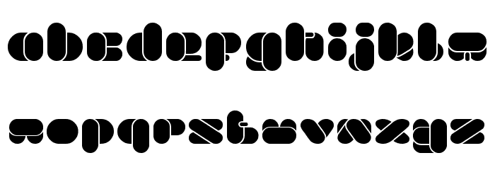 BEAUTIFUL eclipse Font LOWERCASE