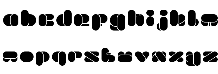 BEAUTIFUL eclipse Font LOWERCASE