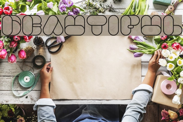 BEAUTIFUL Font examples